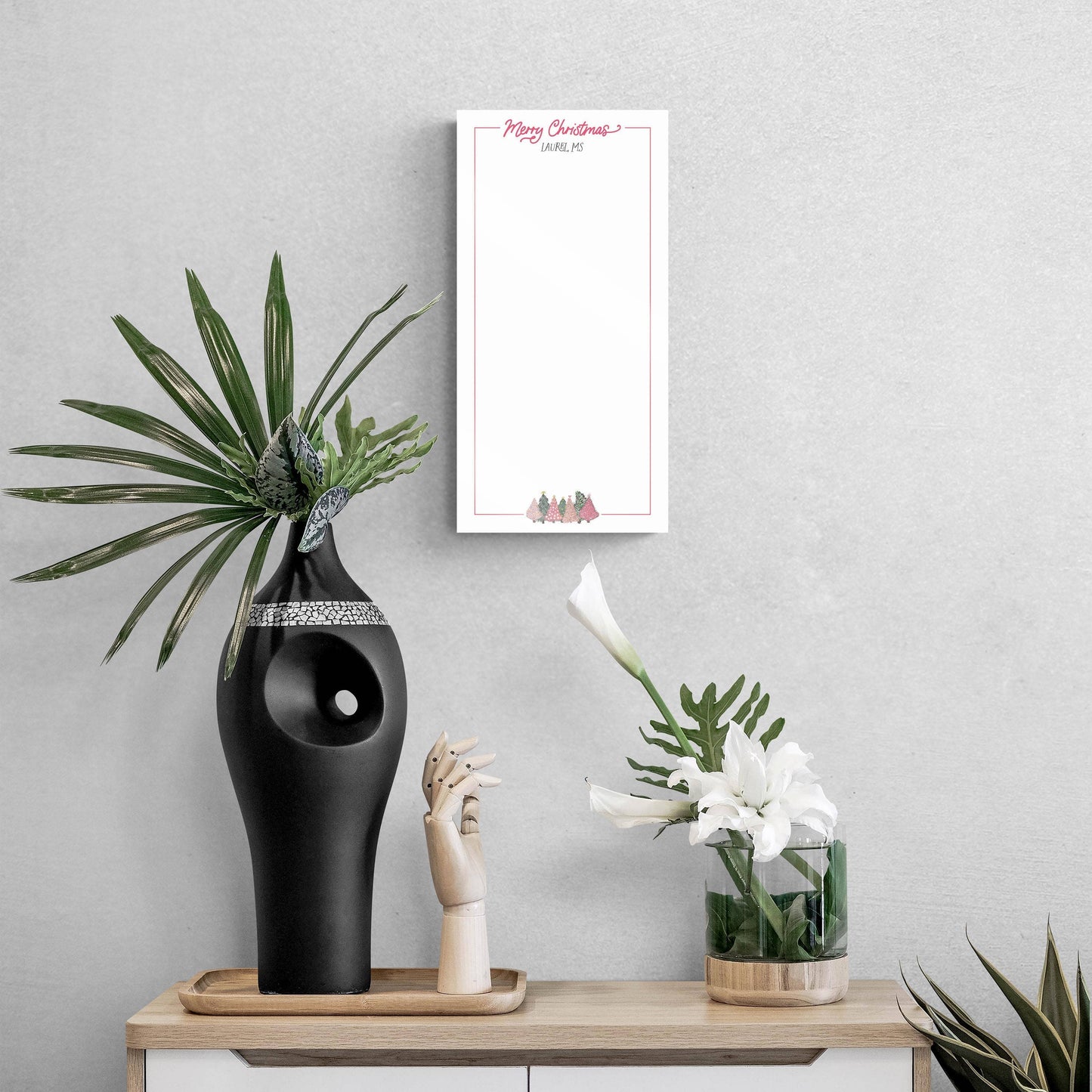 Dry Erase Glass Sign, Christmas Trees, Decor, Hometown