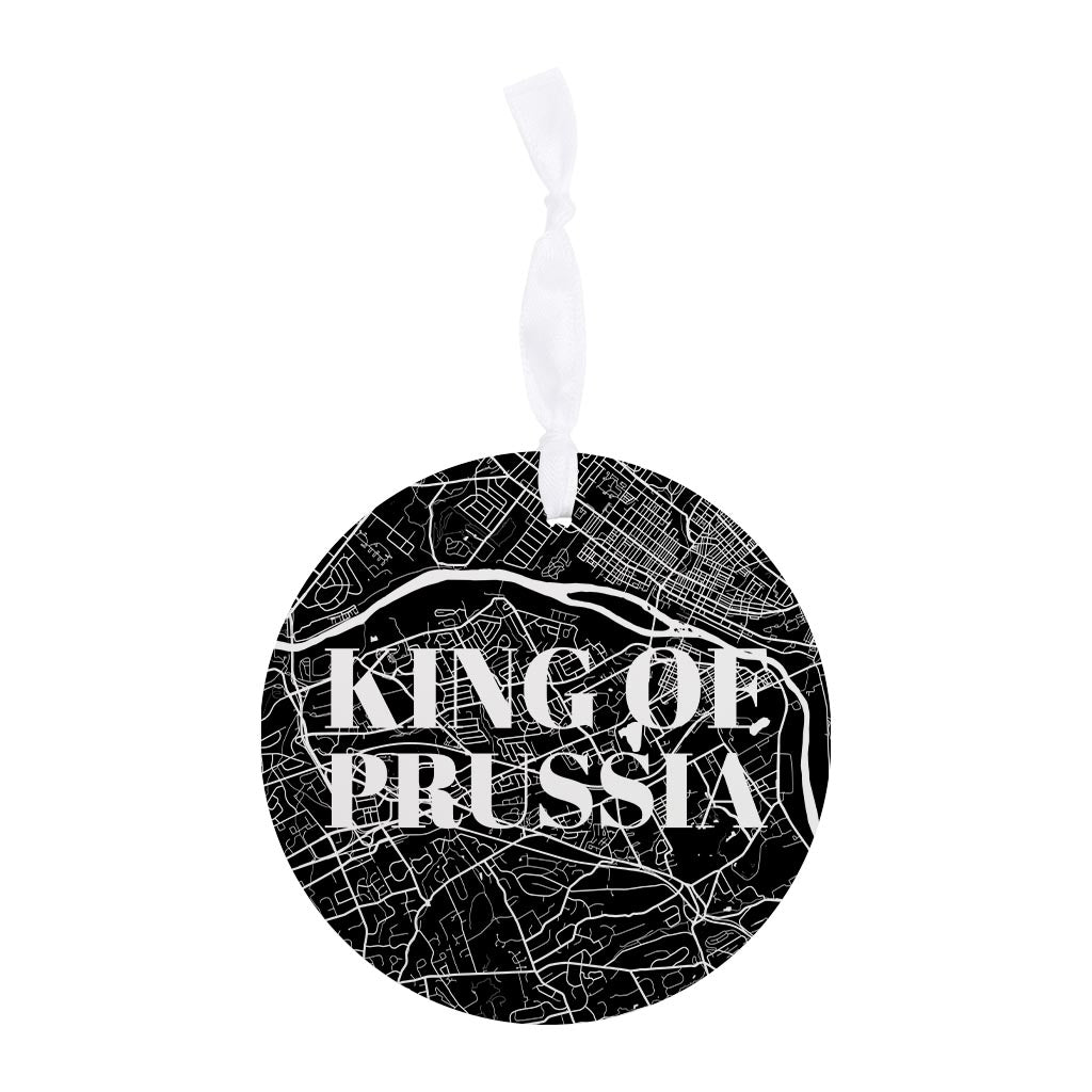 Minimalistic B&W Pennsylvania King Of Prussia Map v2 | 4x4