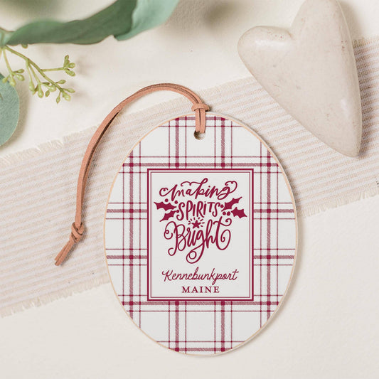Oval Ornament-Love + Local Winterberry