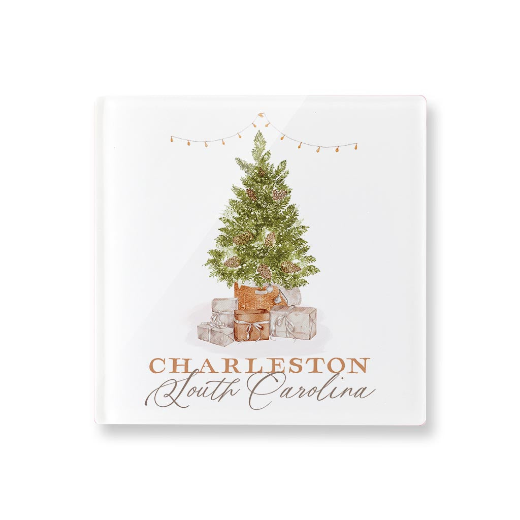 Acrylic Coaster-Love+Local Cottage Tree -0