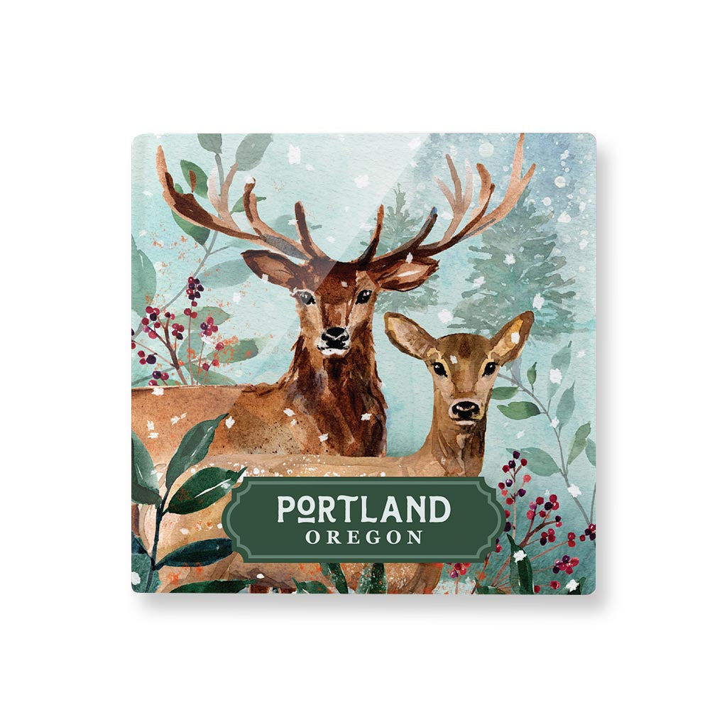 Acrylic Coaster-Love+Local Woodland -0