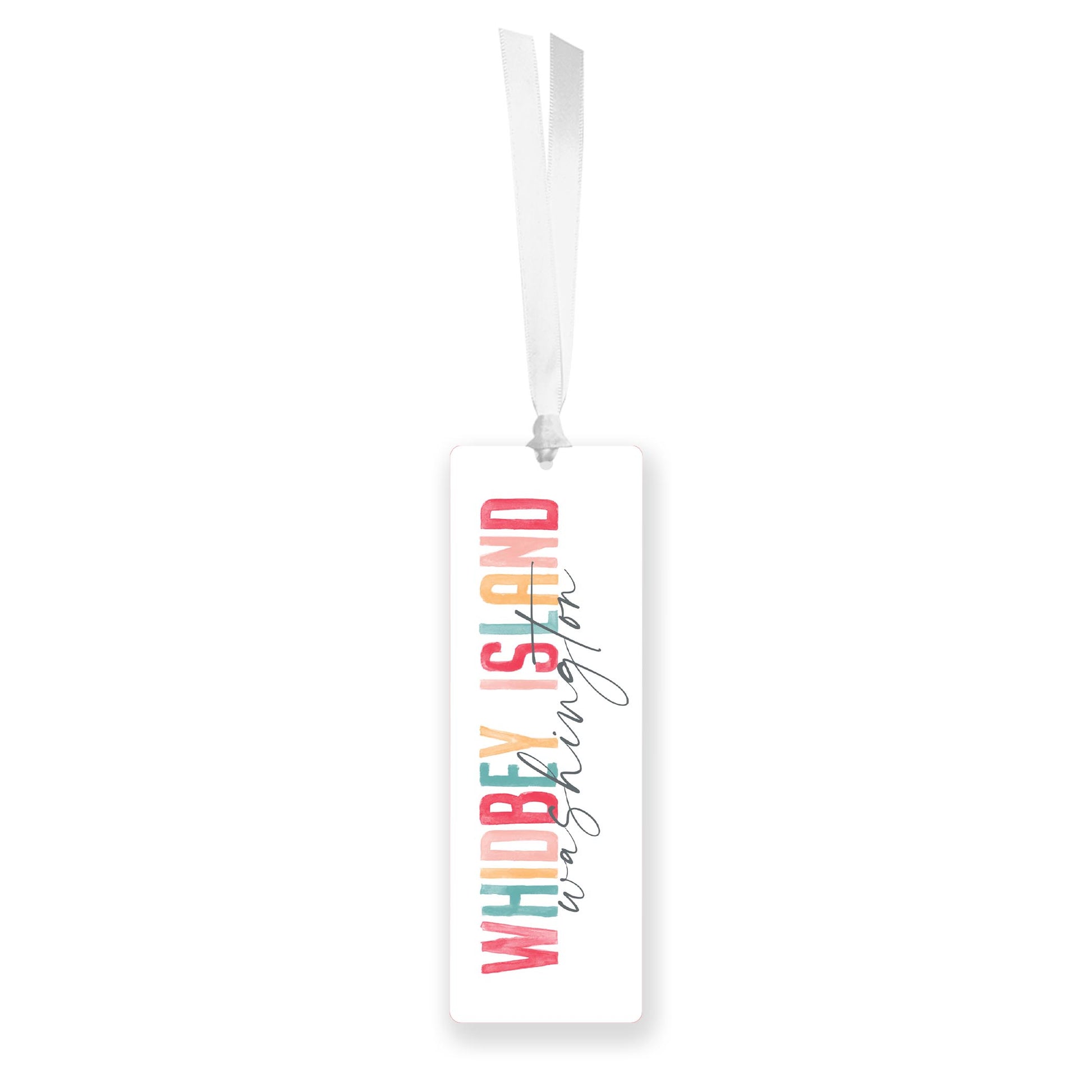 Acrylic Bookmark-Watercolor City Whidbey Island Washington -0