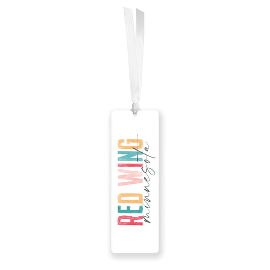Acrylic Bookmark-Watercolor City Red Wing Minnesota -0