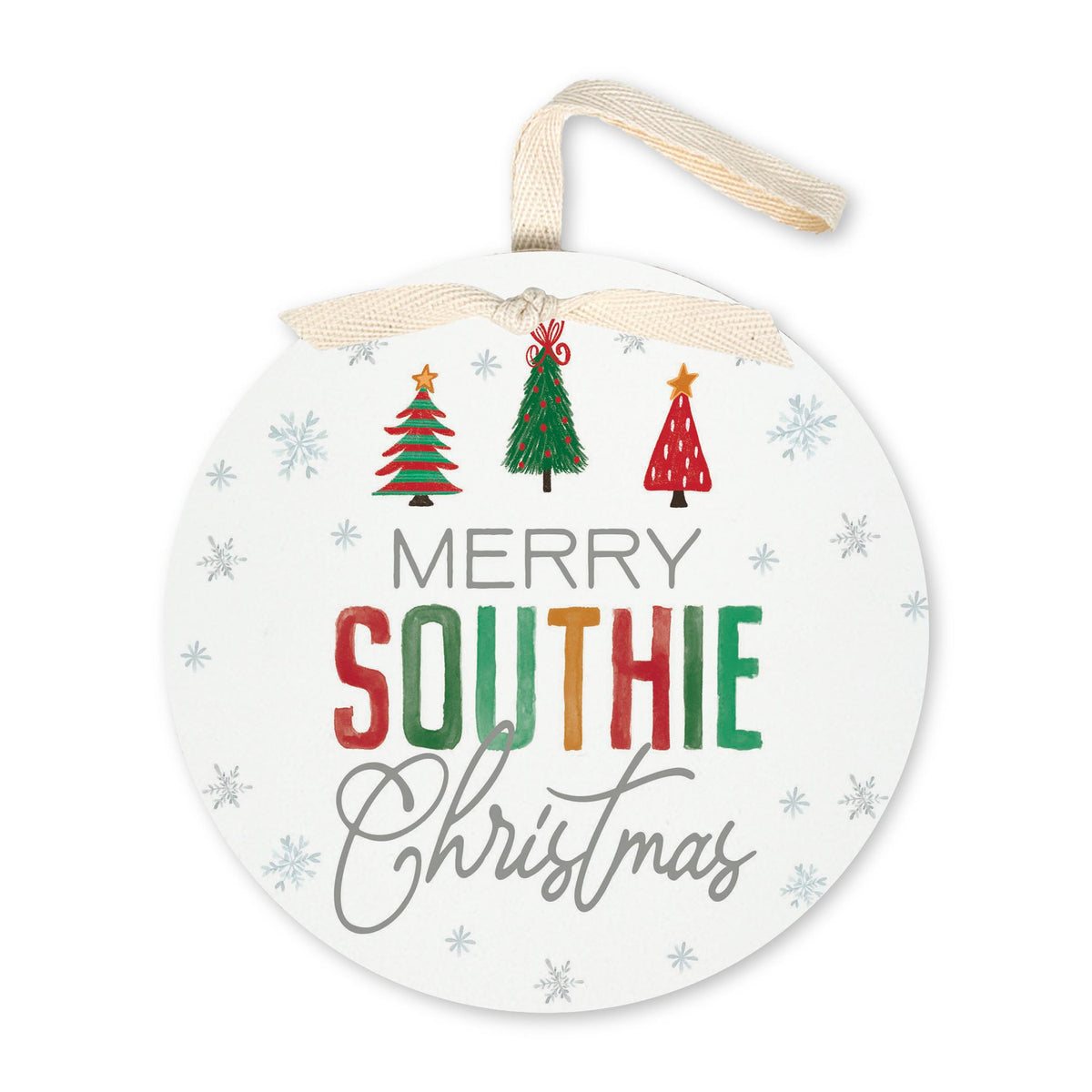 6" Round Ornament-Whimsy Wonderland Southie Christmas -0
