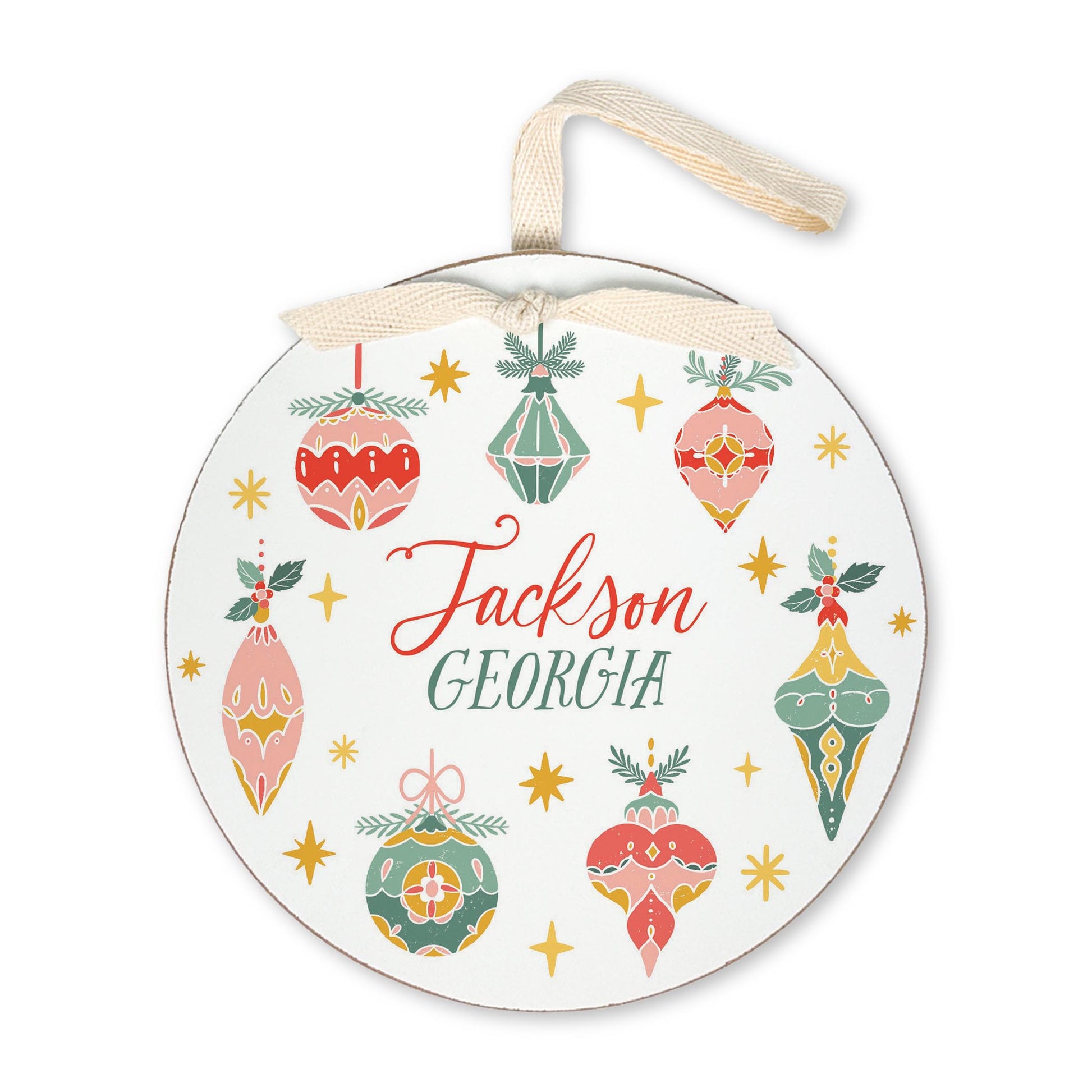 6" Round Ornament-Ornament Gems Jackson Georgia -0