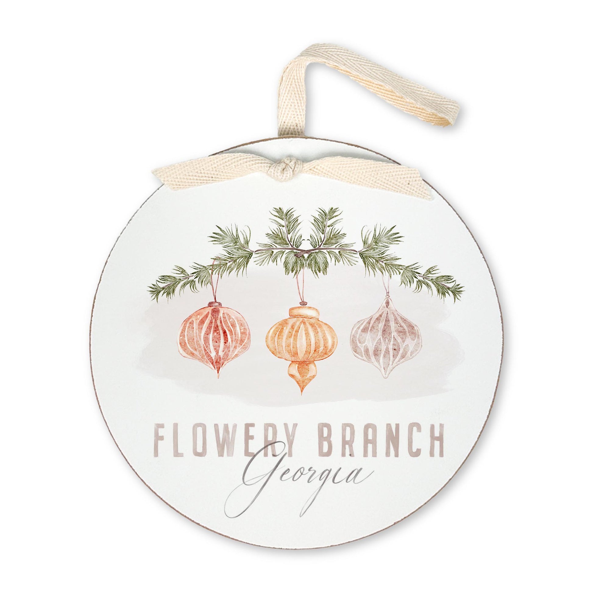 6" Round Ornament-Ornaments Flowery Branch Georgia -0