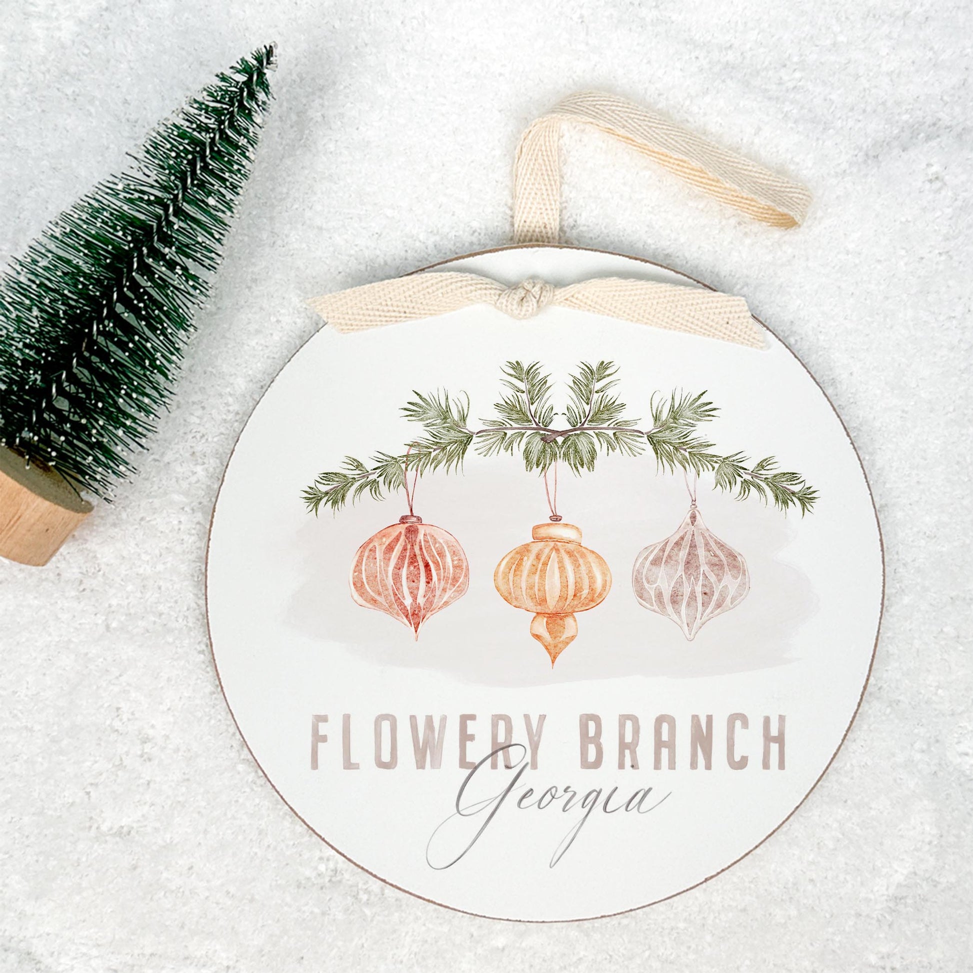 6" Round Ornament-Ornaments Flowery Branch Georgia -1