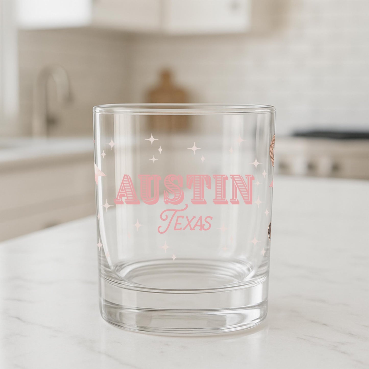 11oz Bourbon Glass-Love+Local Coquette Cowgirl -1