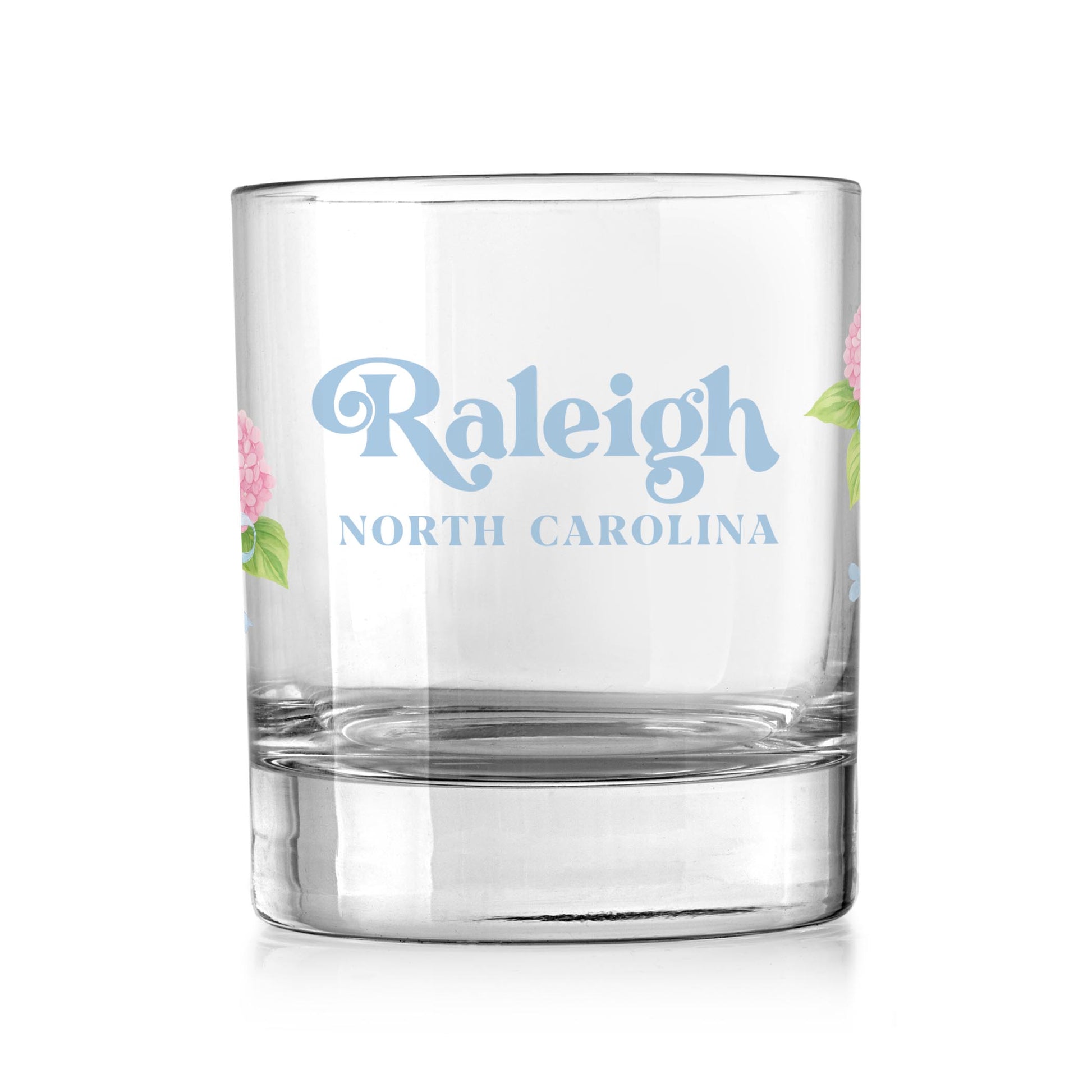 11oz Bourbon Glass-Love+Local Hydrangea Cottage -0