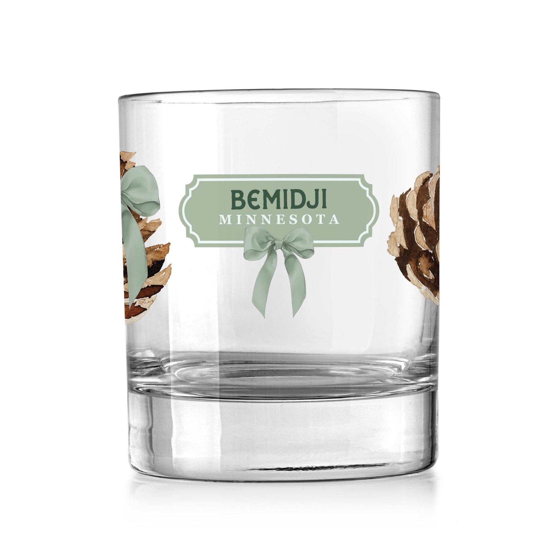 11oz Bourbon Glass-Love+Local Woodland -0