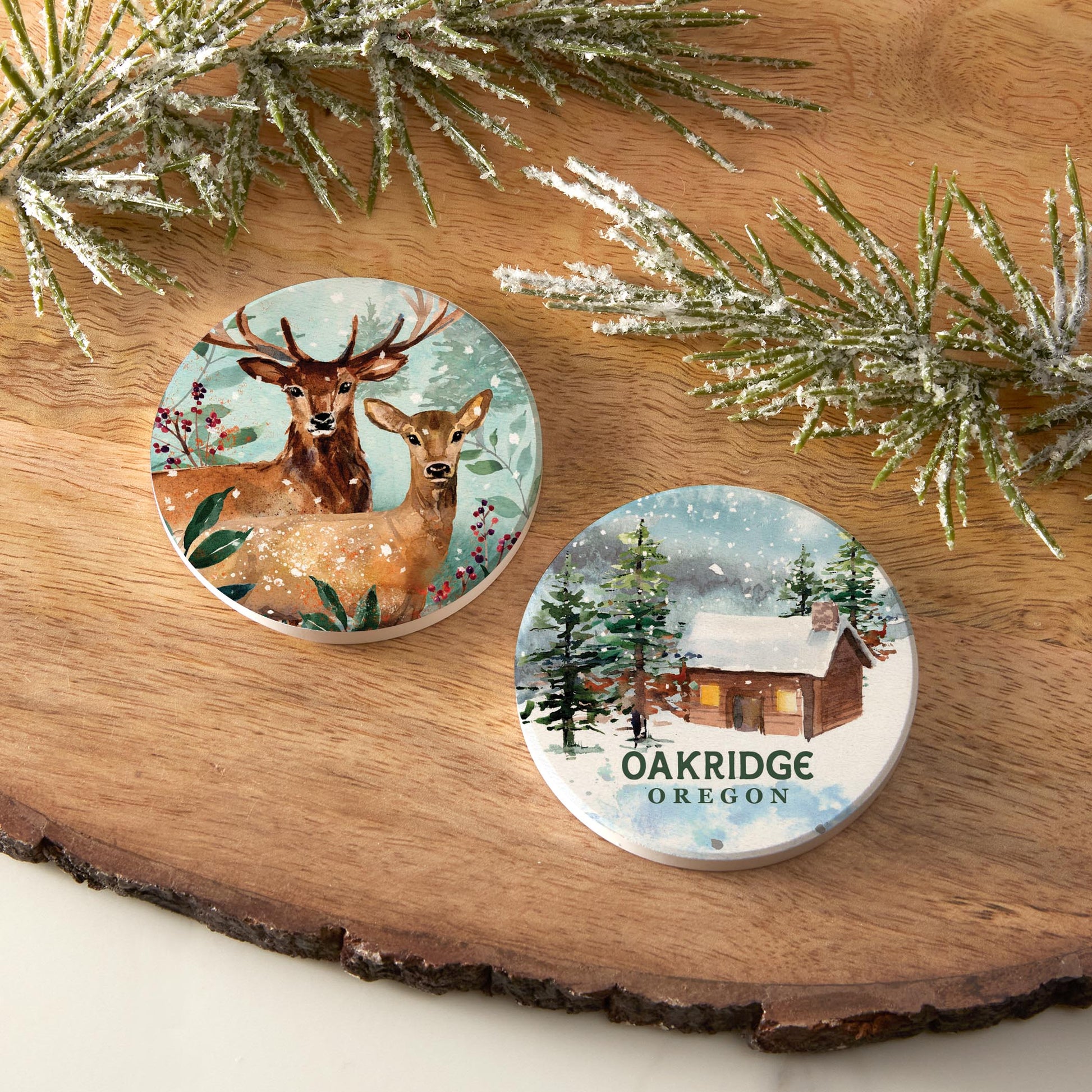 Car Coaster 2-Pack Love Local-Love+Local Woodland -3