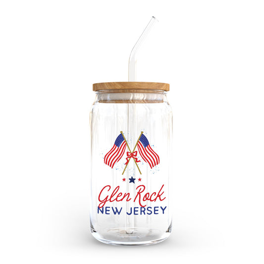 16oz Cold Brew Glass-American Summer Glen Rock New Jersey -0