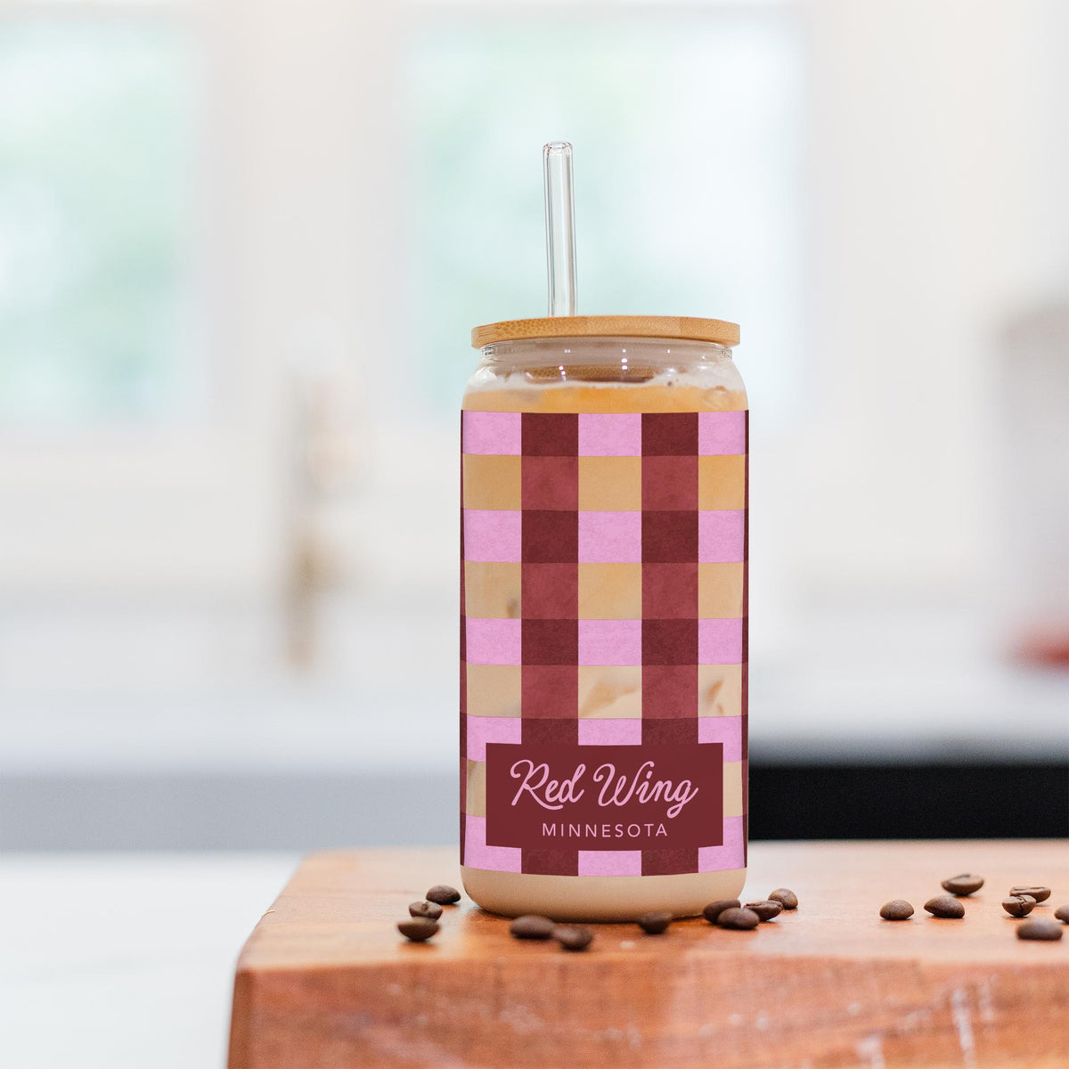 16oz Cold Brew Glass-Autumn Orchard | Custom | Your City & State -2