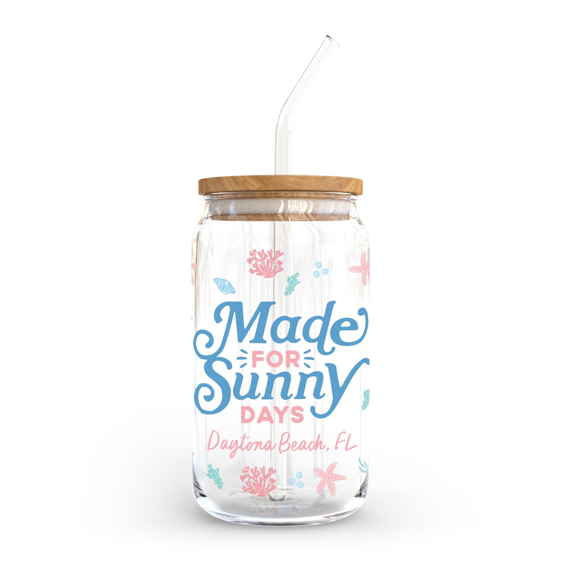16oz Cold Brew Glass-City & State Coastal Sea Turtles -0