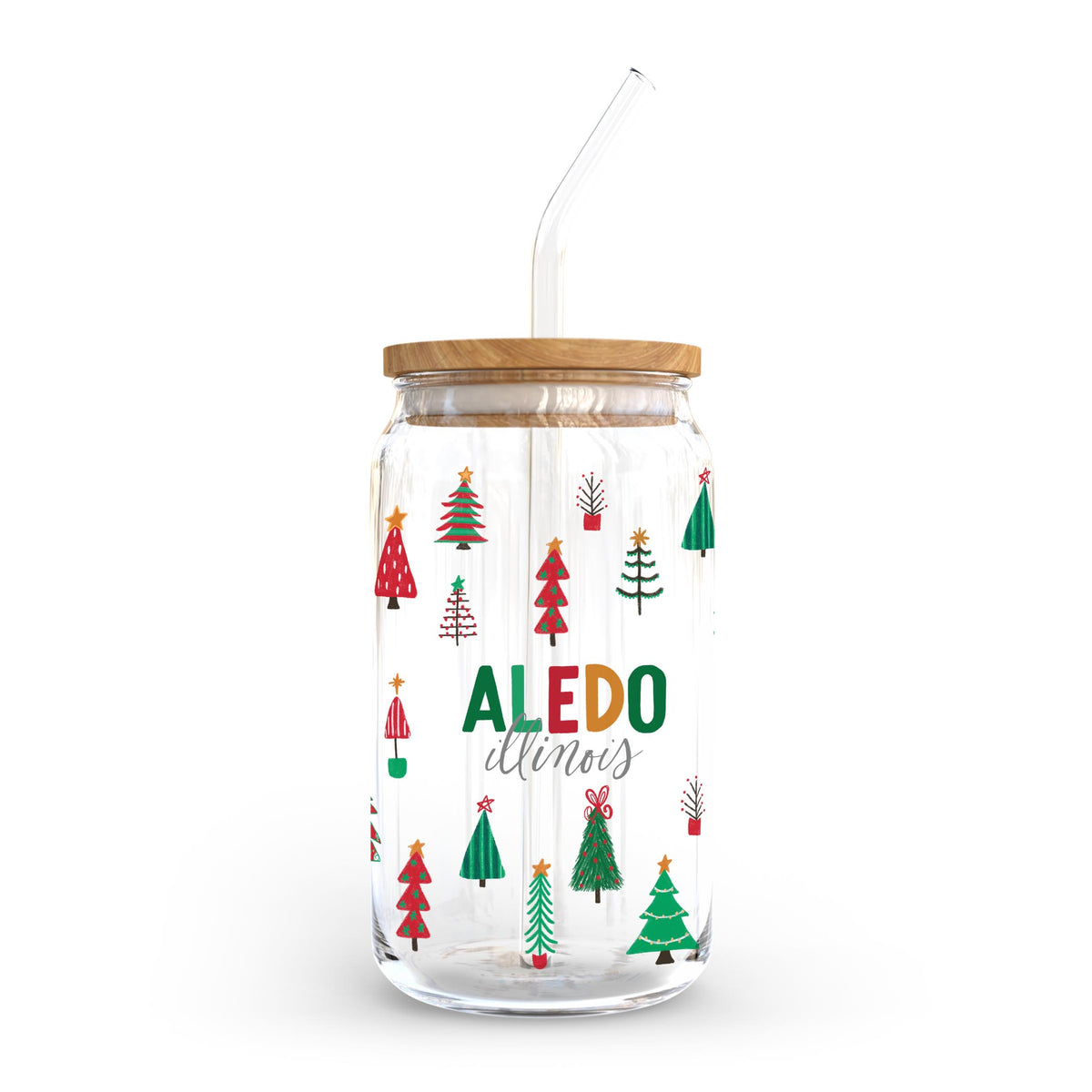 16oz Cold Brew Glass-Whimsy Wonderland Traditional Aledo Illinois -0