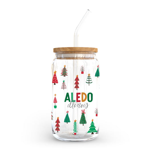 16oz Cold Brew Glass-Whimsy Wonderland Traditional Aledo Illinois -0