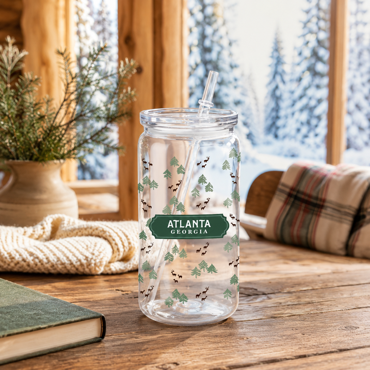 16oz Acrylic Tumbler-Woodland | Custom | Personalize