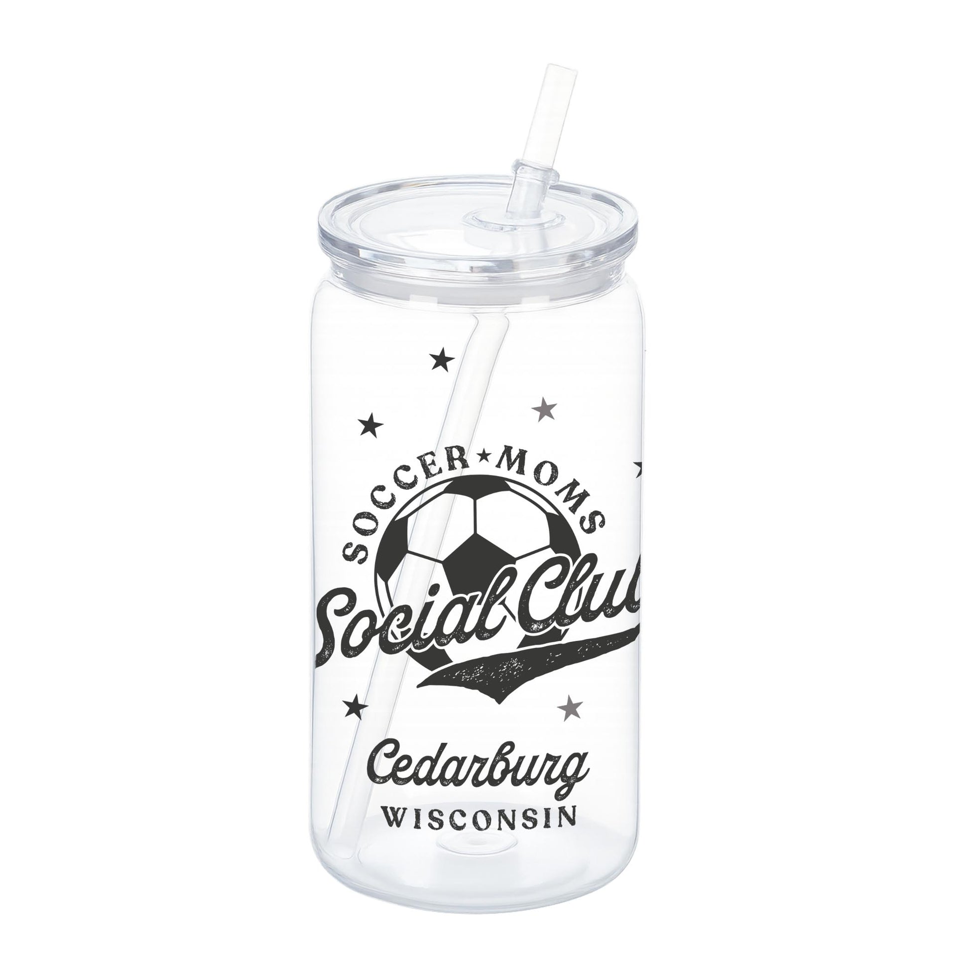 16oz Acrylic Plastic Tumbler-Soccer Mom | Custom | Personalize -0
