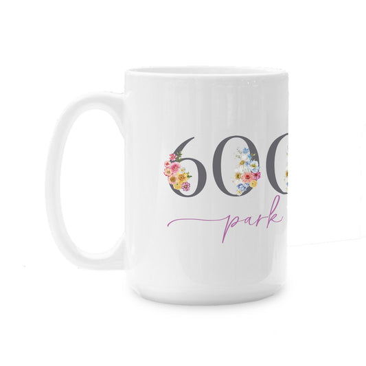 15oz Coffee Mug White-Fantasy Garden Park Ridge Illinois -0