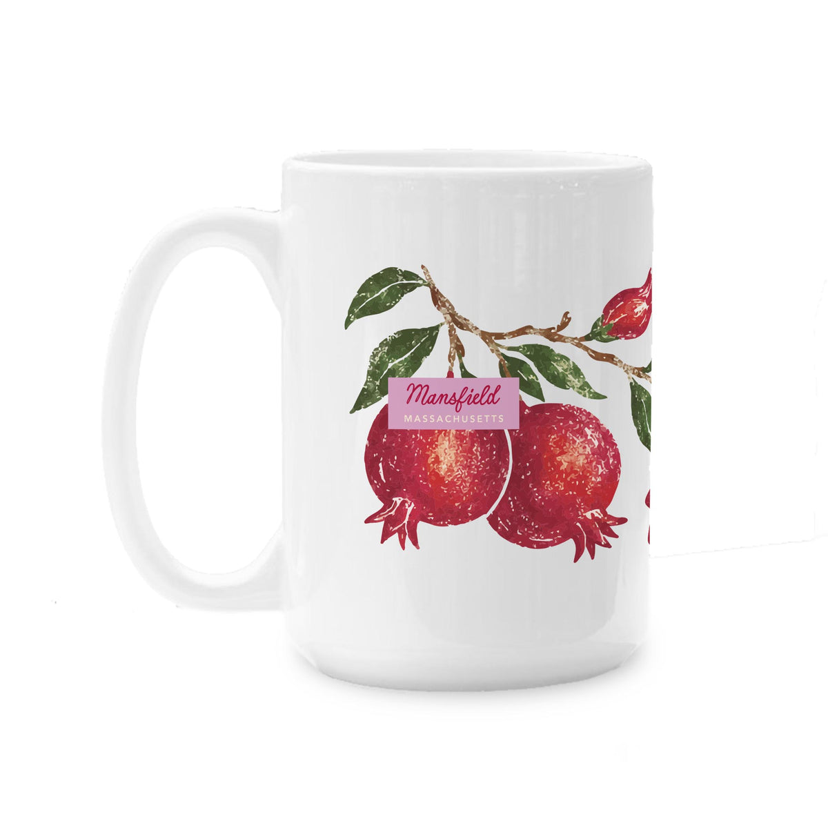 15oz Coffee Mug White-Autumn Orchard | Custom | Your City & State -0