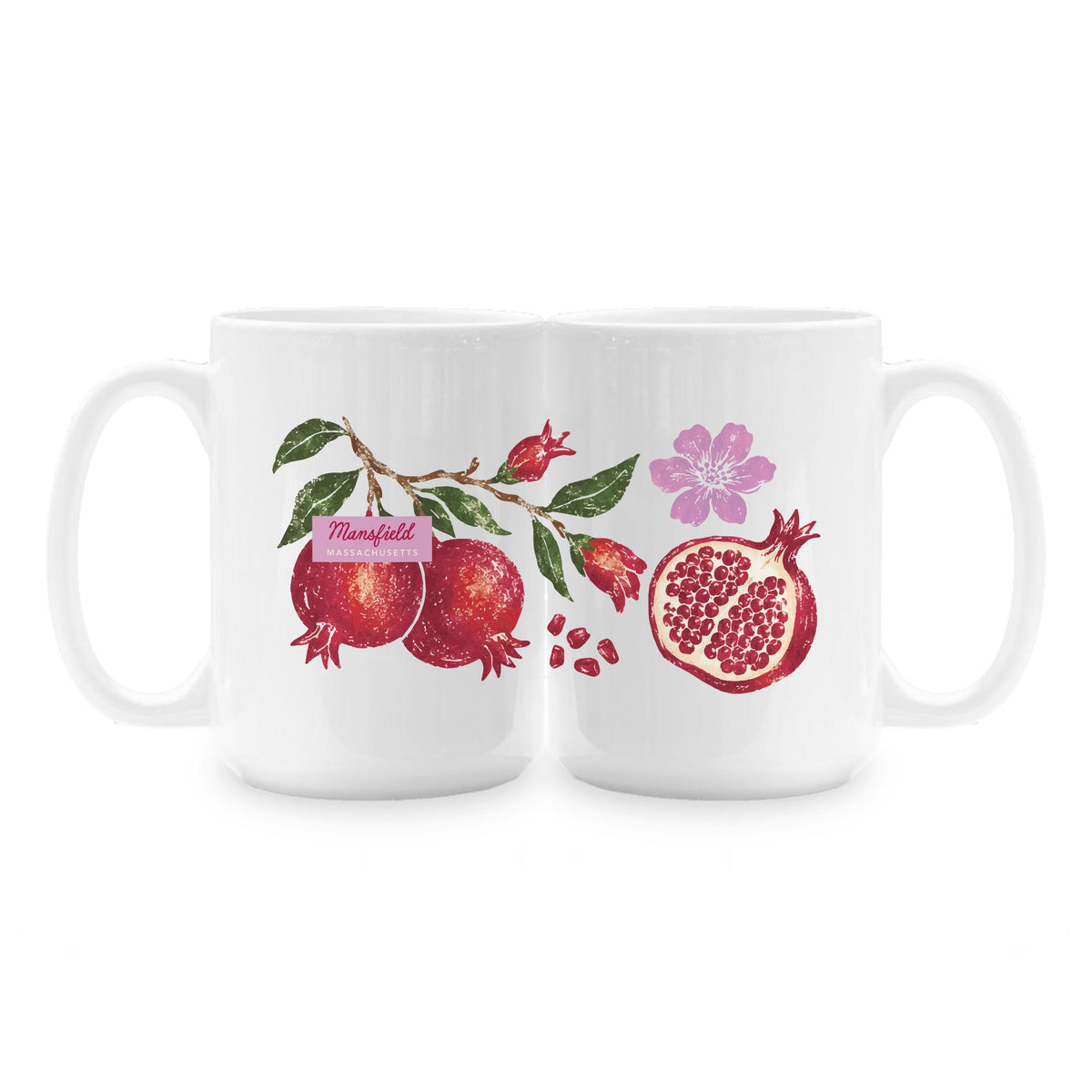15oz Coffee Mug White-Autumn Orchard | Custom | Your City & State -1