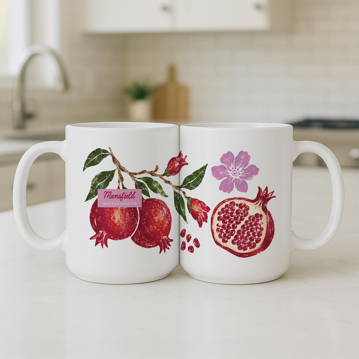 15oz Coffee Mug White-Autumn Orchard | Custom | Your City & State -3