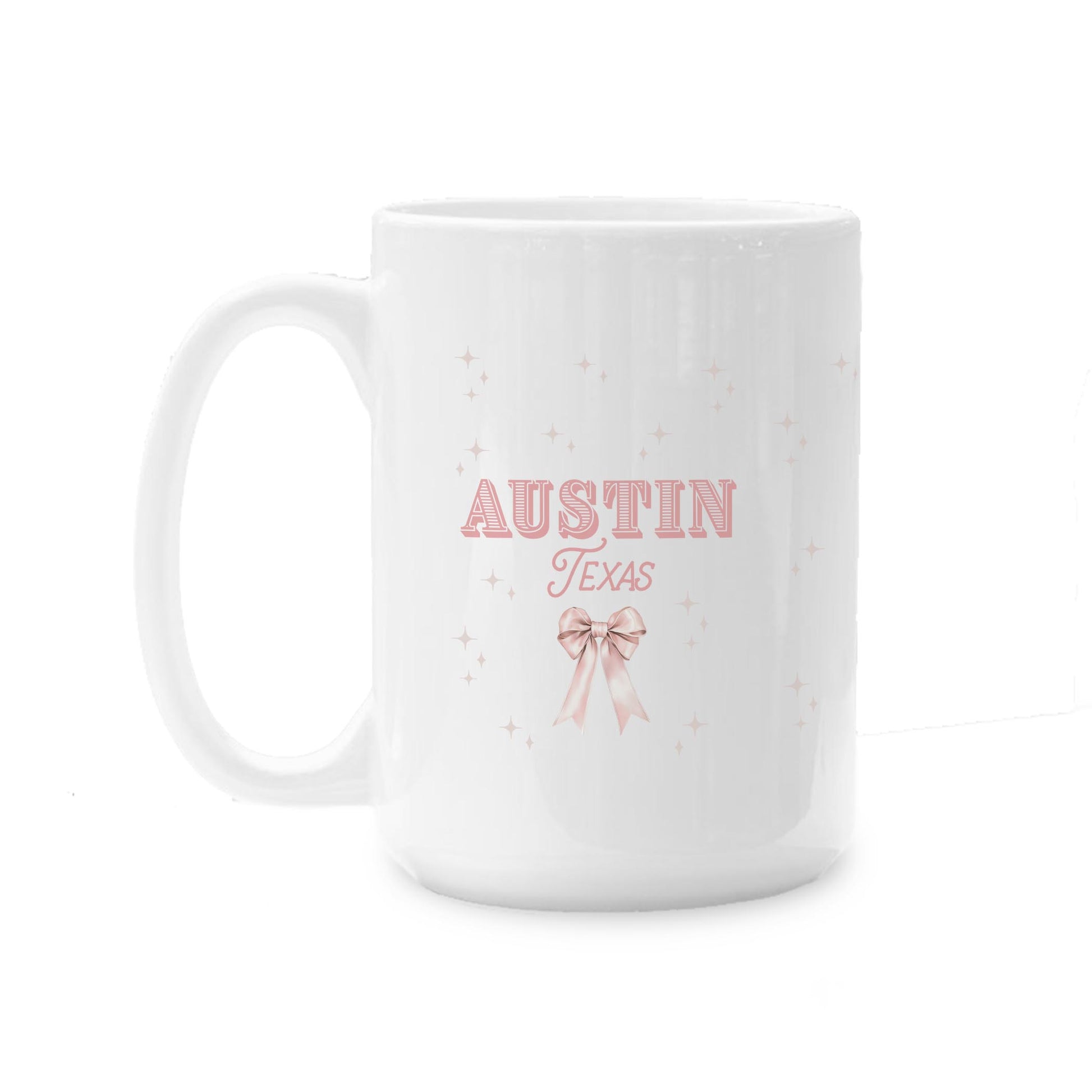 15oz Coffee Mug White-Love+Local Coquette Cowgirl -0
