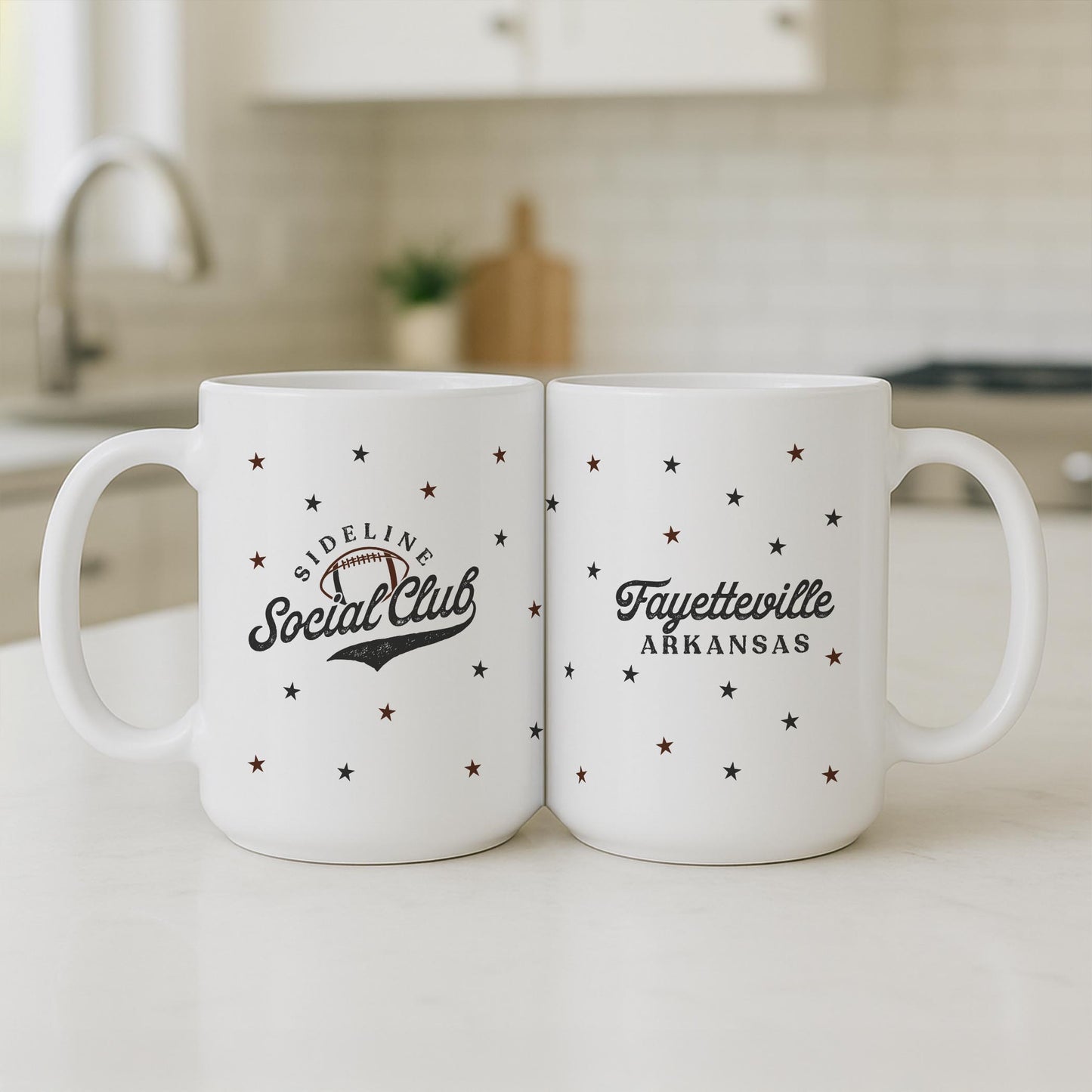 15oz Coffee Mug White-Football Mom | Custom | Personalize -3