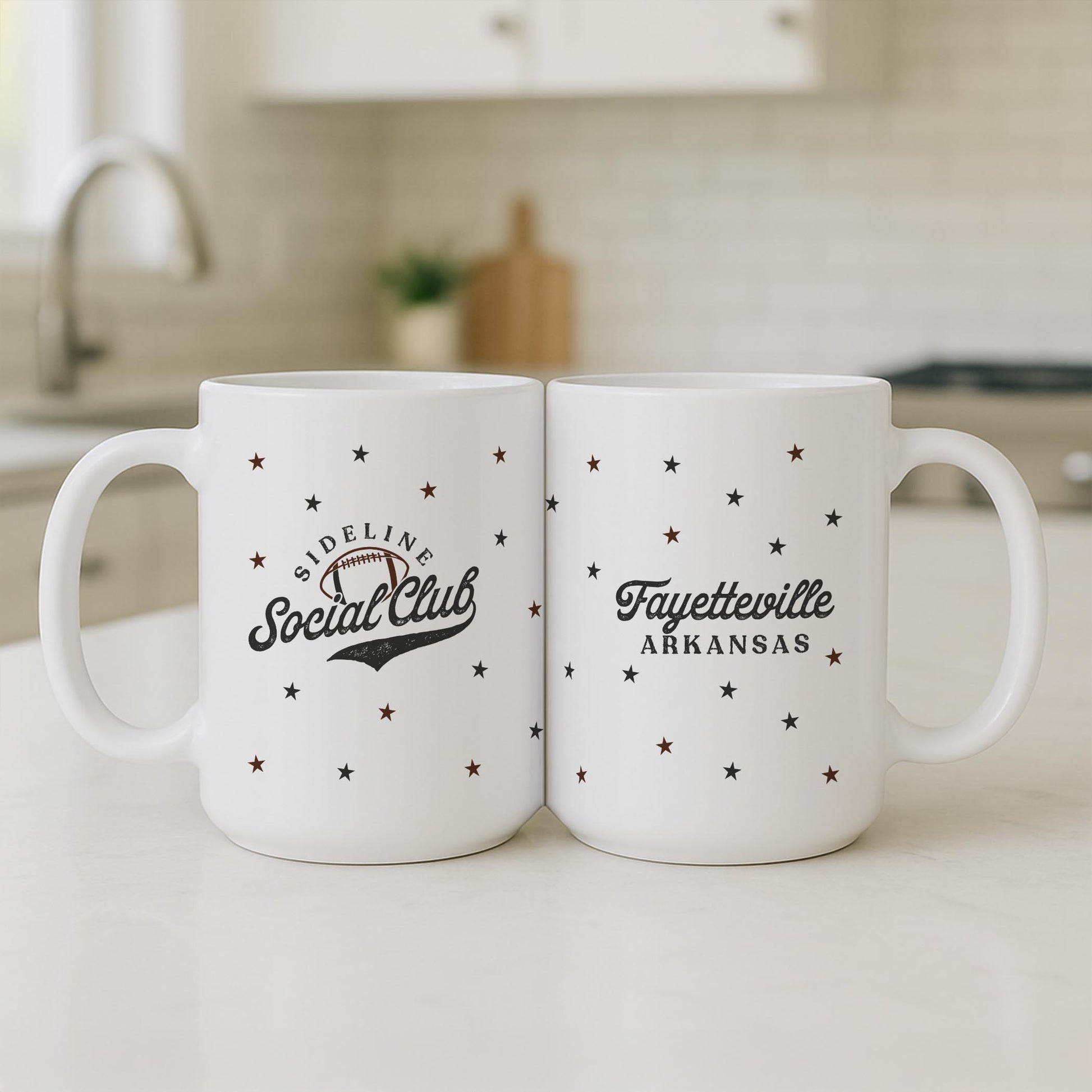 15oz Coffee Mug White-Football Mom | Custom | Personalize -3