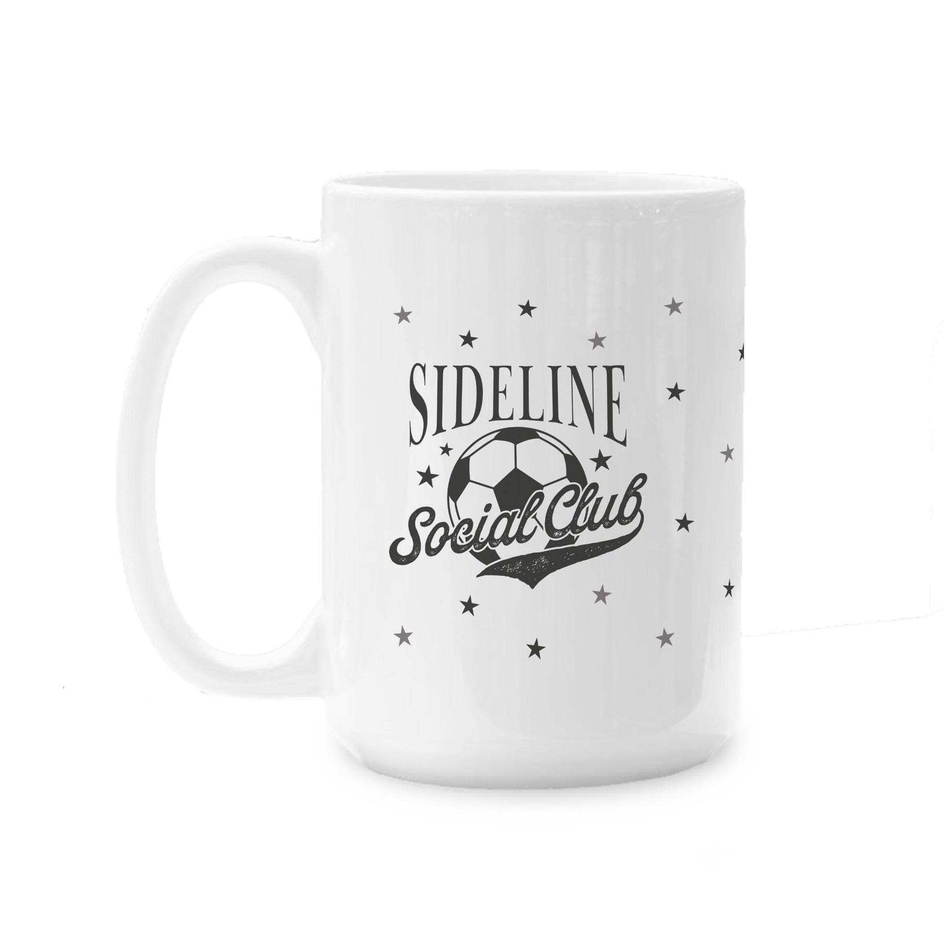 15oz Coffee Mug White-Soccer Mom | Custom | Personalize -0