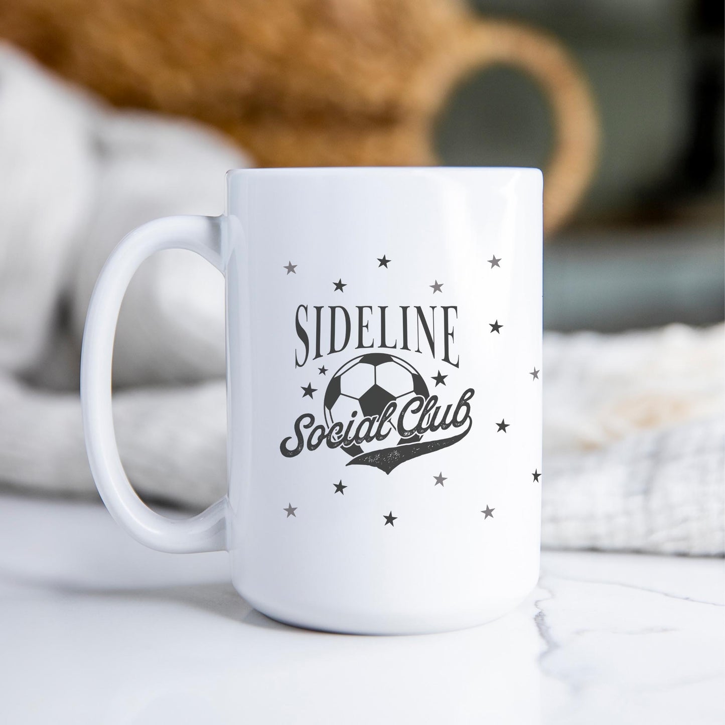 15oz Coffee Mug White-Soccer Mom | Custom | Personalize -2