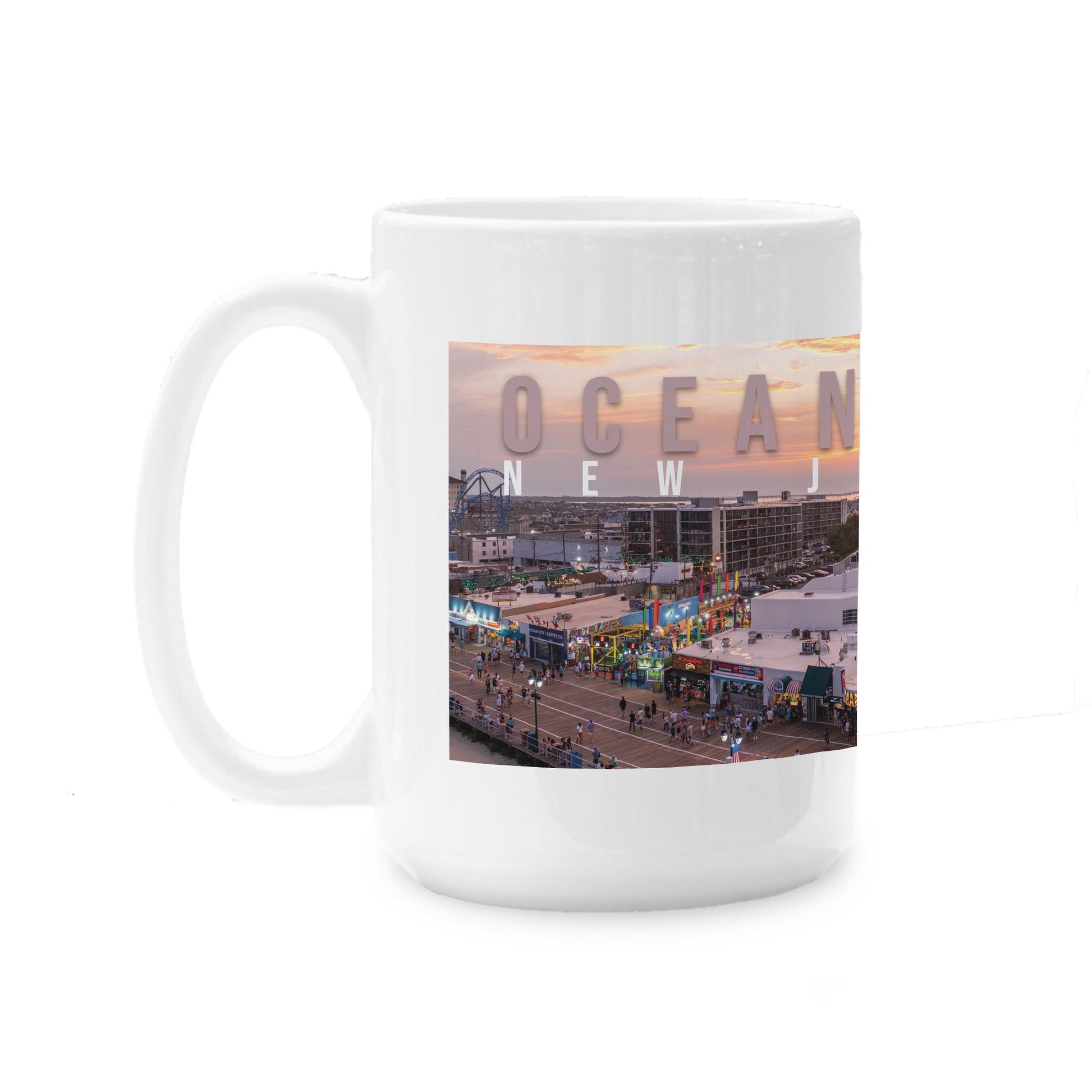 15oz Coffee Mug White-Manco Sunset -0