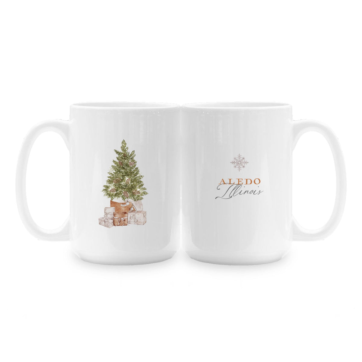 15oz Coffee Mug White-Cottage Tree Aledo Illinois -1
