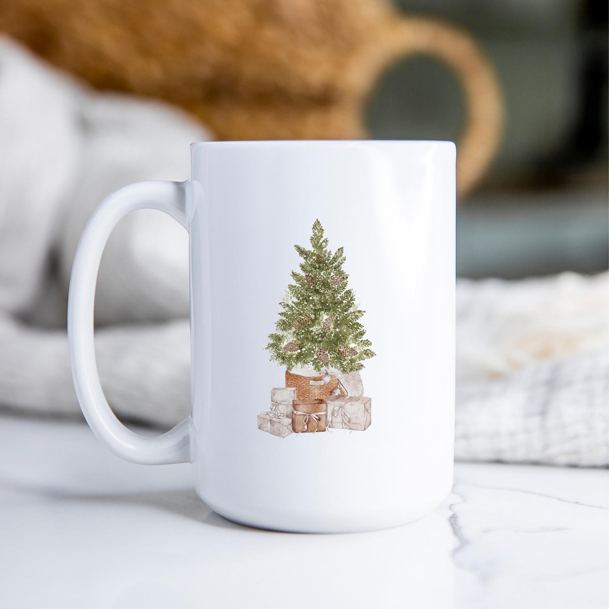 15oz Coffee Mug White-Cottage Tree Aledo Illinois -2
