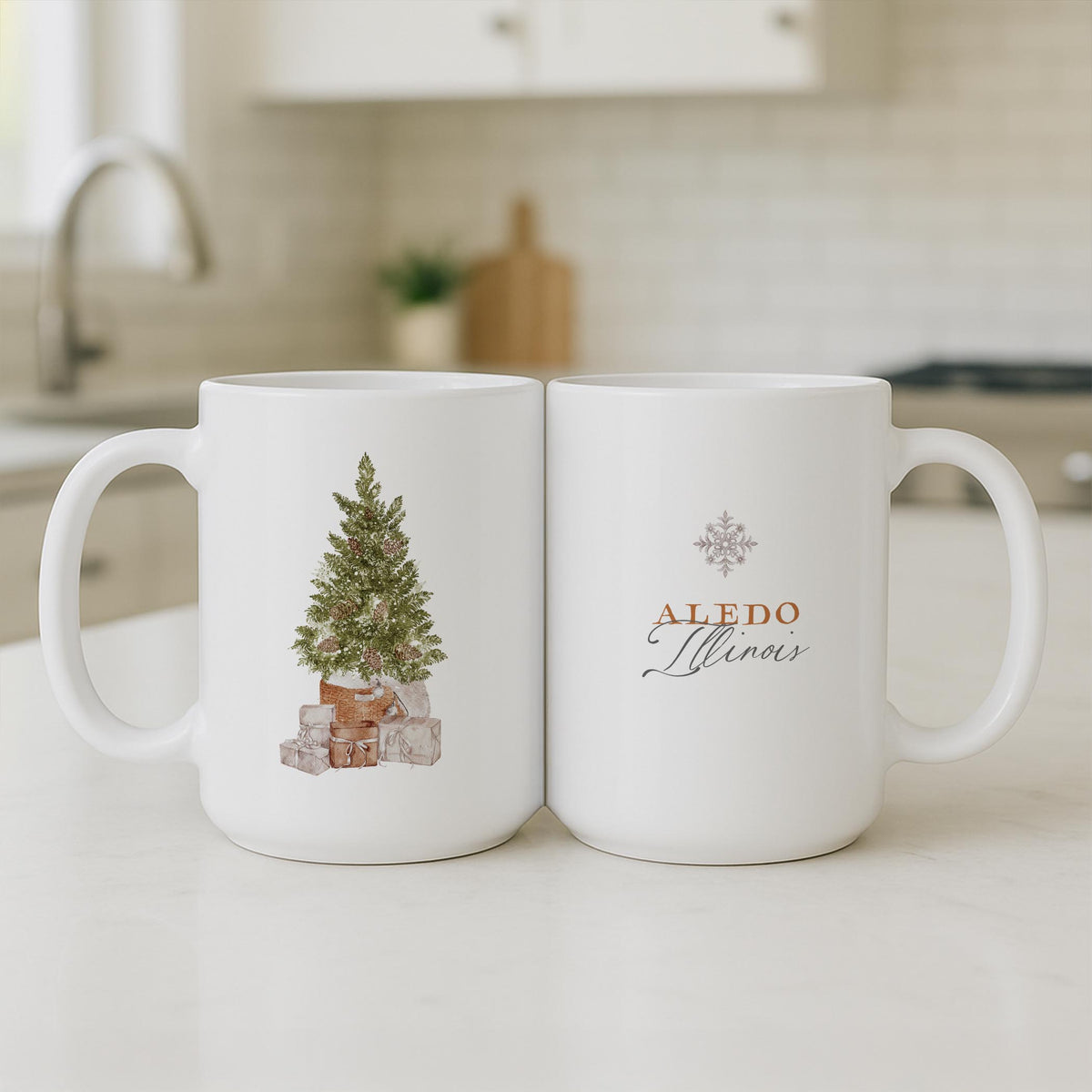 15oz Coffee Mug White-Cottage Tree Aledo Illinois -3