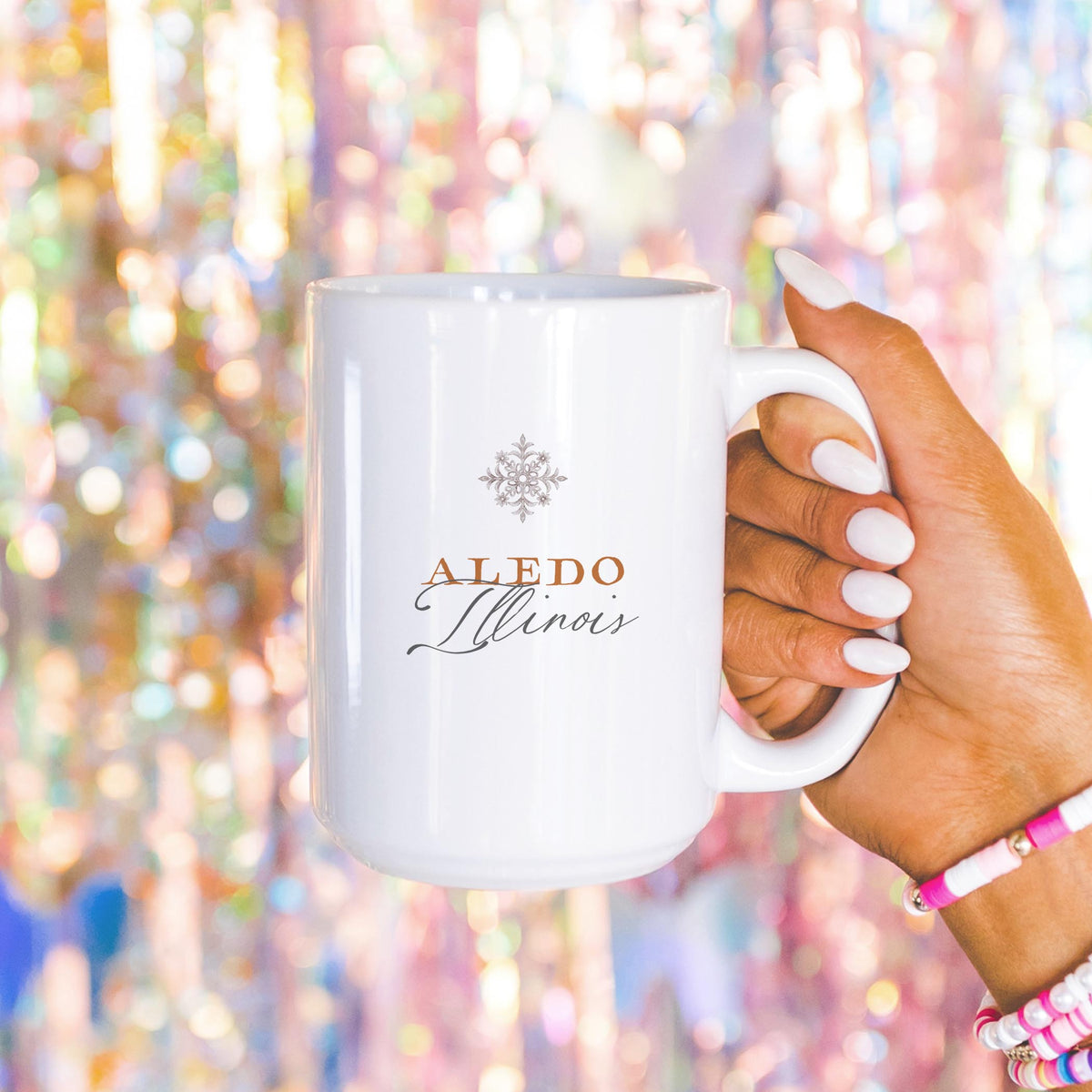 15oz Coffee Mug White-Cottage Tree Aledo Illinois -4