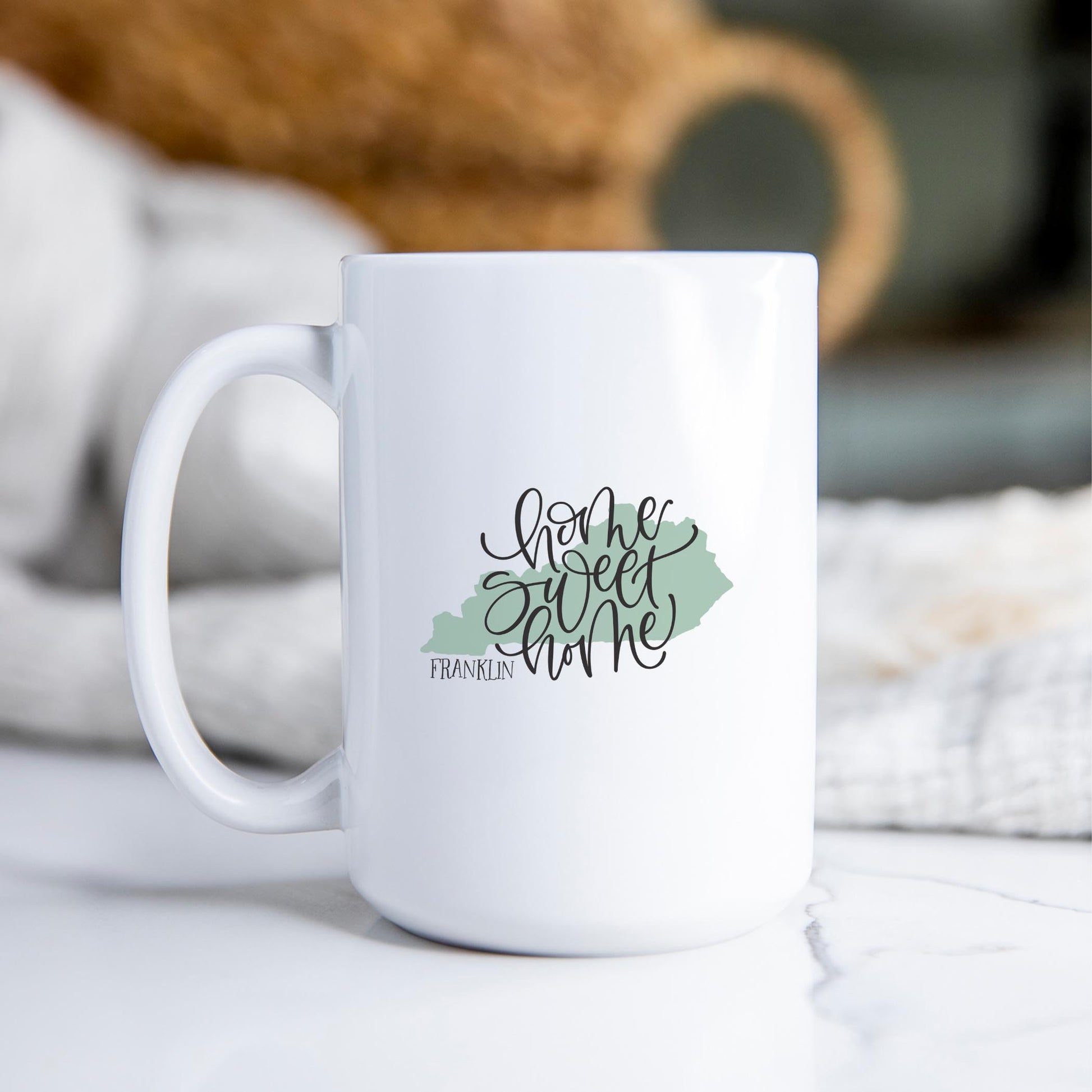 15oz Coffee Mug White-Home Sweet Home Franklin Kentucky -2