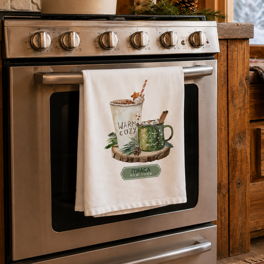 Cotton Tea Towel-Woodland | Custom | Personalize