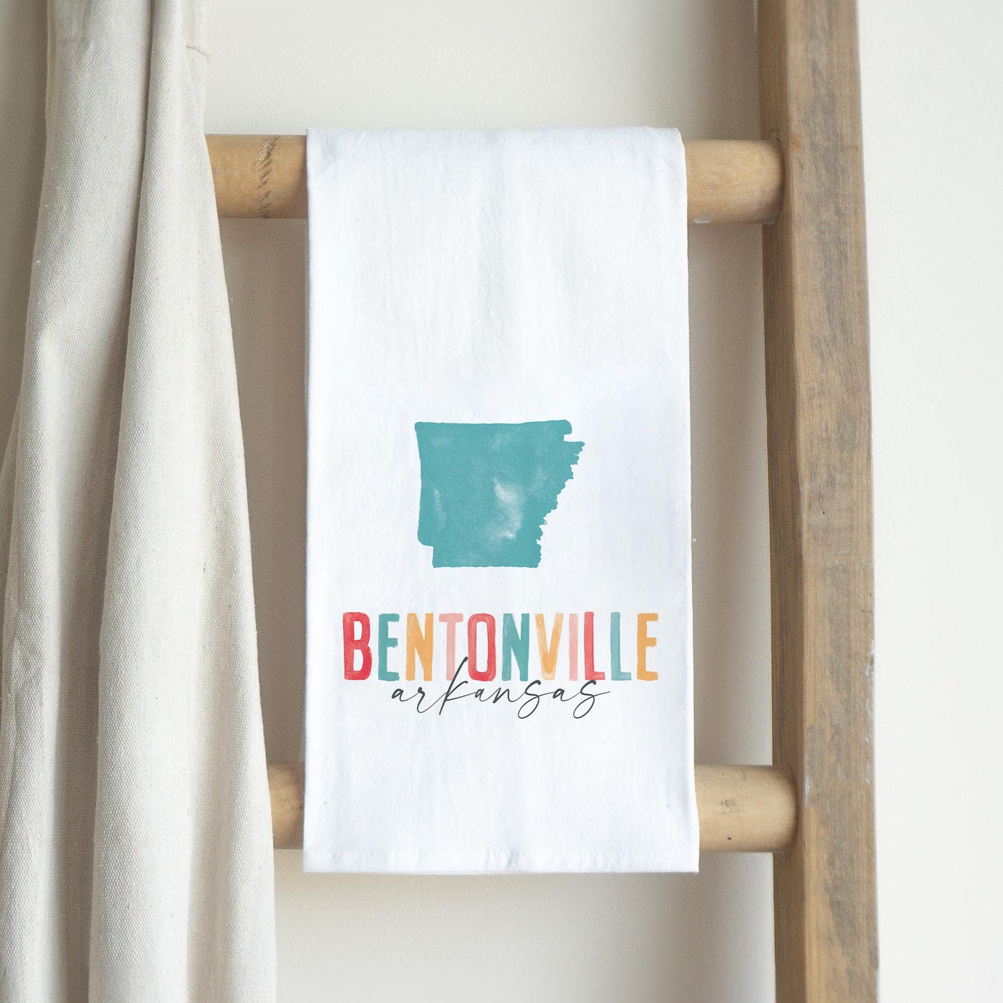 Cotton Tea Towel White-Bentonvillear
