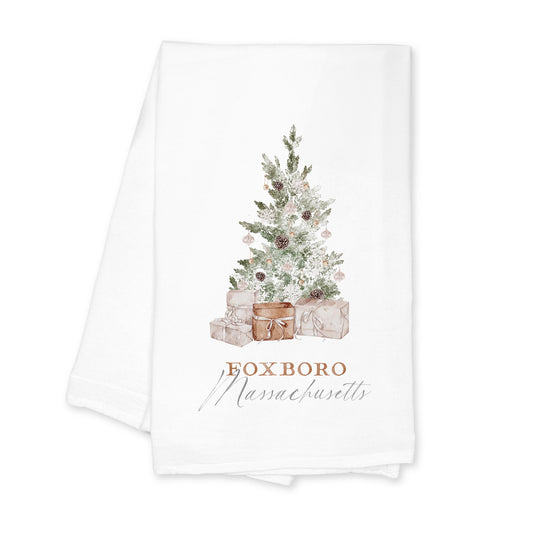 Cotton Tea Towel White-Crystal Cottage Foxboro Massachusetts -0