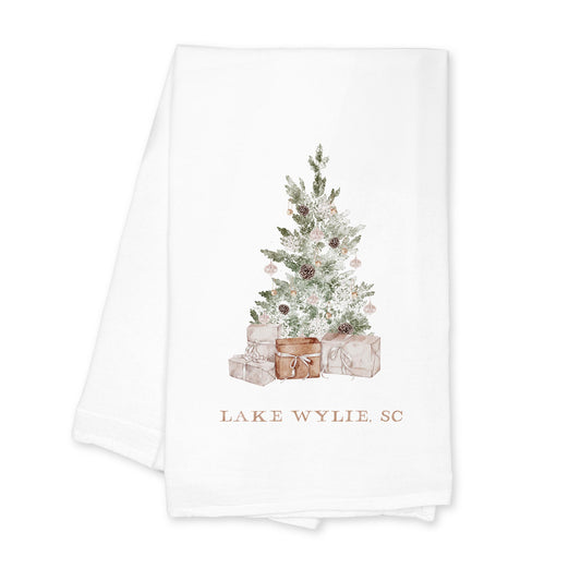 Cotton Tea Towel White-Crystal Cottage Lake Wylie, SC -0