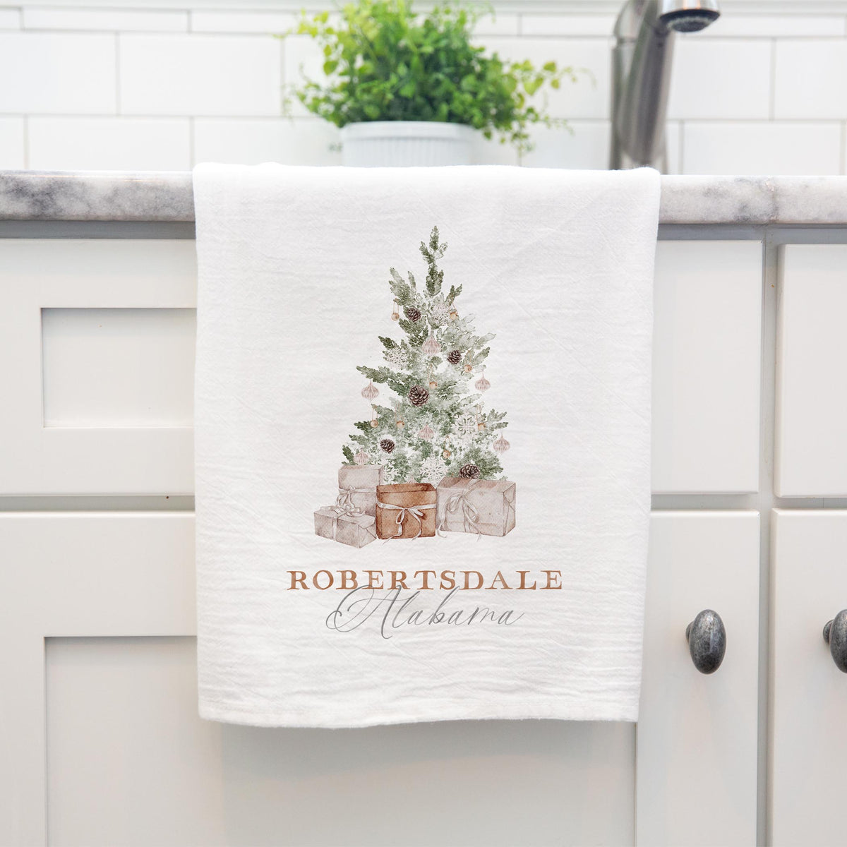 Cotton Tea Towel White-Crystal Cottage Robertsdale Alabama -3