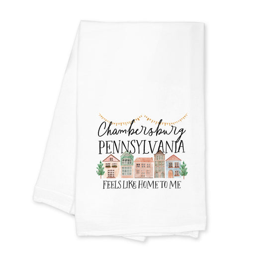 Cotton Tea Towel White-Feels Like Home Chambersburg Pennsylvania -0
