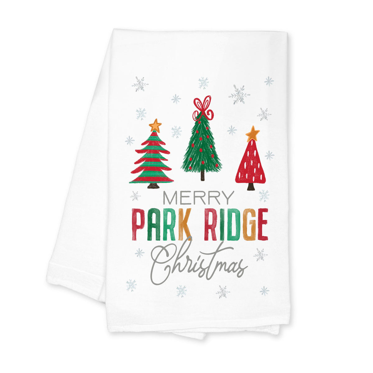 Cotton Tea Towel White-Whimsy Wonderland Traditional Park Ridge Illinois -0