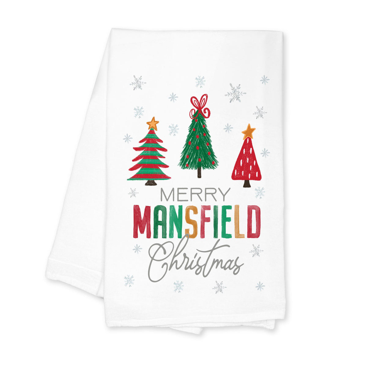 Cotton Tea Towel White-Whimsy Wonder Traditional Mansfield Washington -0