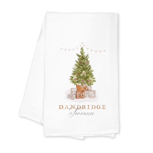 Cotton Tea Towel White-Cottage Tree Dandridge Tennessee -0