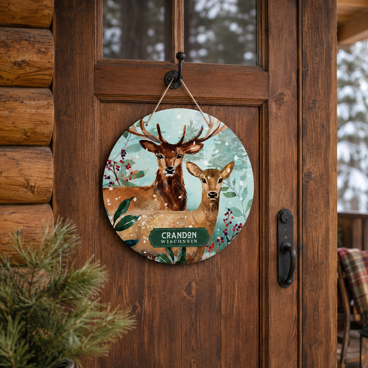 20" Door Hanger-Woodland | Custom | Personalize