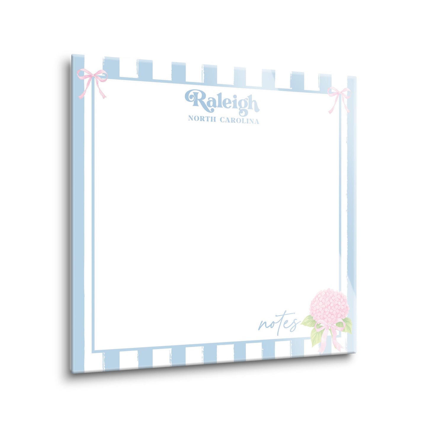8x8 Glass Dry Erase-Love+Local Hydrangea Cottage -1