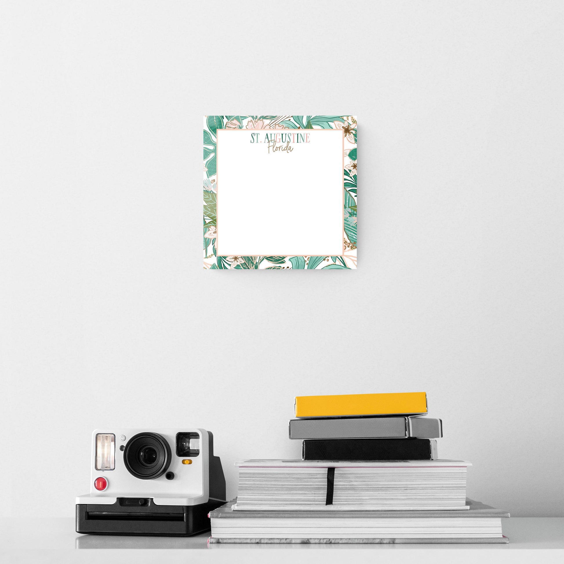 8x8 Glass Dry Erase-Love+Local Lush Tropics -3