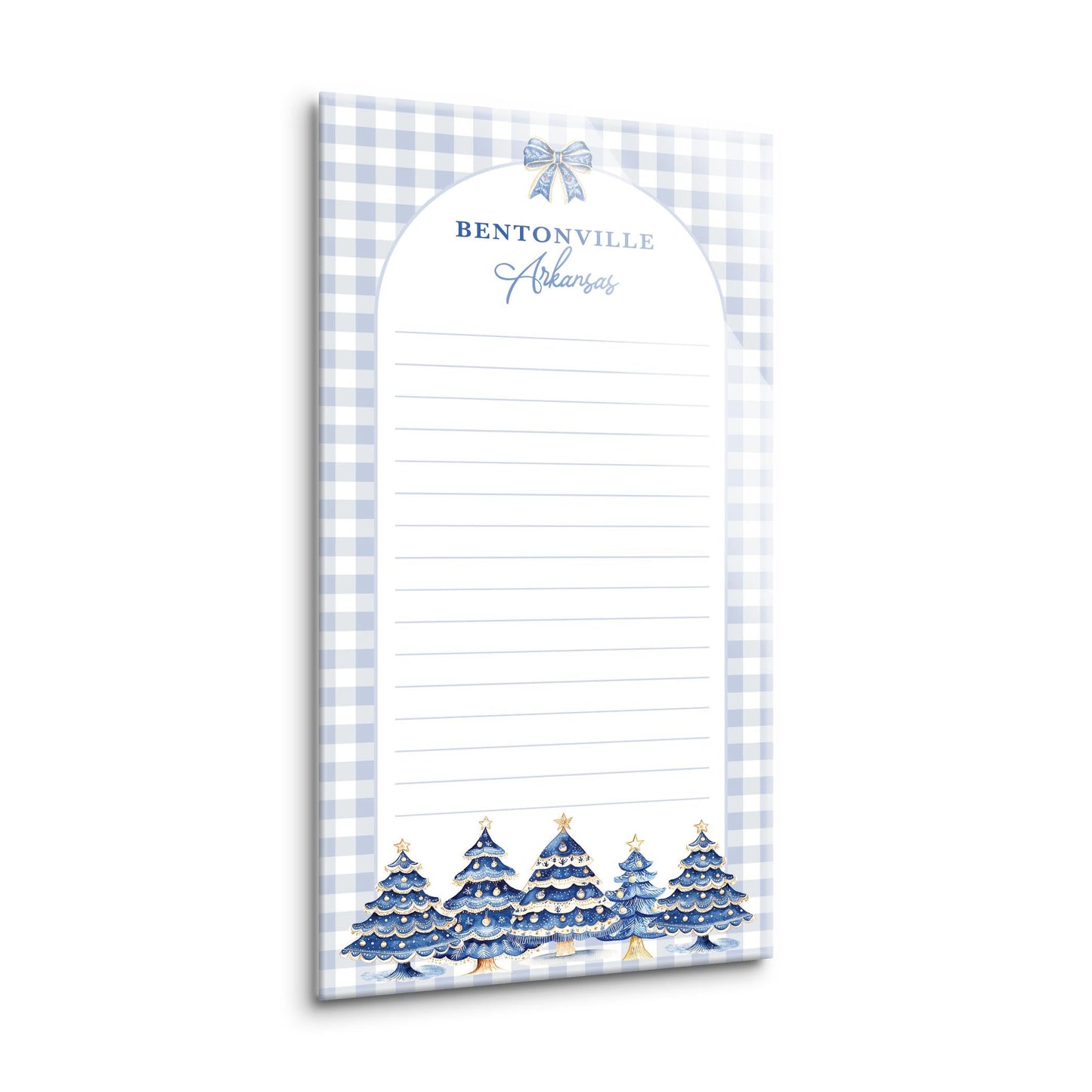 8x16 Glass Dry Erase-Love+Local Blue Noel - A Grand Millennial Christmas